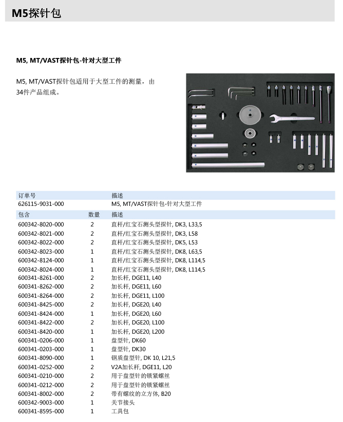 ZEISS 高品質(zhì) 德國原裝進口 M5探針目錄-53